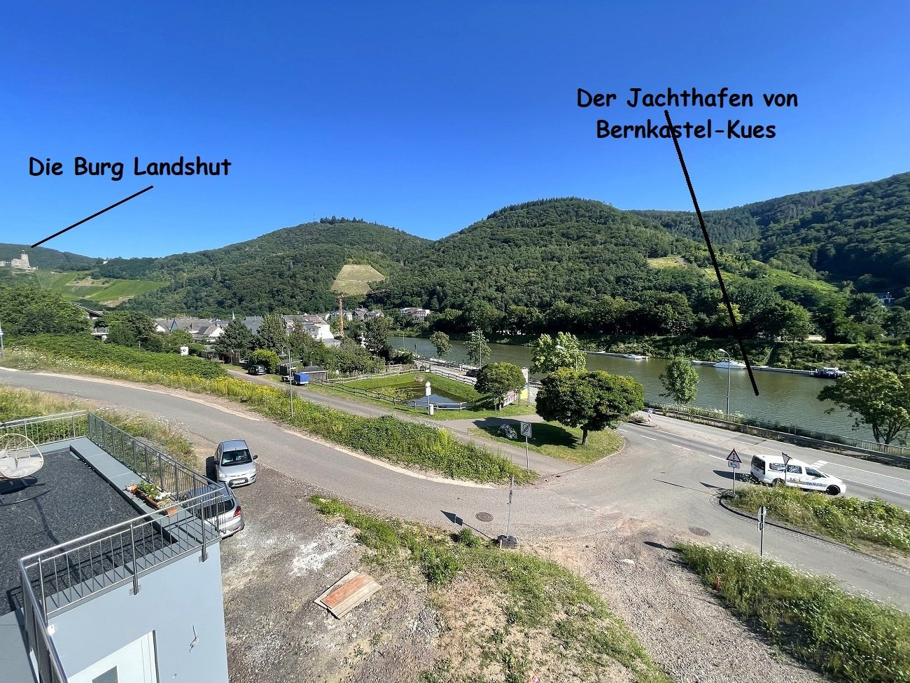 Burgblick, Moselblick, Jachthafen (hochwasserfrei)